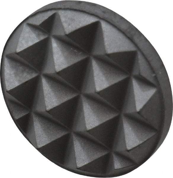 Fairlane - Fine Tooth Grade, Diamond Tooth Pattern, 1/2" Diam, Solid Carbide, Round Positioning Gripper Pad - 1/8" High - Eagle Tool & Supply