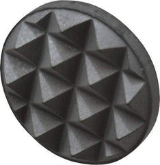 Fairlane - Fine Tooth Grade, Diamond Tooth Pattern, 1/2" Diam, Solid Carbide, Round Positioning Gripper Pad - 1/8" High - Eagle Tool & Supply