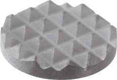 Fairlane - Fine Tooth Grade, Diamond Tooth Pattern, 5/8" Diam, Solid Carbide, Round Positioning Gripper Pad - 1/8" High - Eagle Tool & Supply