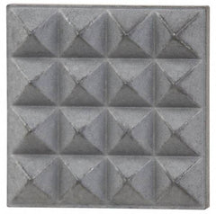 Fairlane - Fine Tooth Grade, Diamond Tooth Pattern, Solid Carbide, Square Positioning Gripper Pad - 1/2" Long x 1/2" Wide x 1/8" High - Eagle Tool & Supply