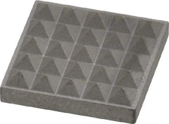 Fairlane - Extra Fine Tooth Grade, Diamond Tooth Pattern, Solid Carbide, Square Positioning Gripper Pad - 1/2" Long x 1/2" Wide x 1/8" High - Eagle Tool & Supply