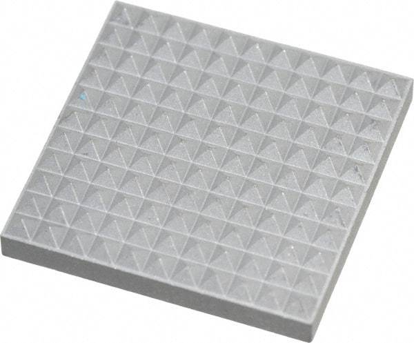Fairlane - Extra Fine Tooth Grade, Diamond Tooth Pattern, Solid Carbide, Square Positioning Gripper Pad - 1" Long x 1" Wide x 5/32" High - Eagle Tool & Supply