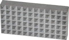 Fairlane - Extra Fine Tooth Grade, Diamond Tooth Pattern, Solid Carbide, Rectangle Positioning Gripper Pad - 1" Long x 1/2" Wide x 3/16" High - Eagle Tool & Supply