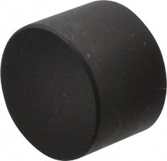 Fairlane - 3/8" OAL, 1/2" OD, Steel, Tapped Rest Button - Black Oxide Coating, 3/16" Thread Depth - Eagle Tool & Supply