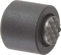 Fairlane - 8-32, 5/32" Thread Length, 1/4" Ball Diam, Serrated Ball Pad Surface, Alloy Steel, Black Oxide, Base, Swivel Action Gripper Assemblies - 7/16" Diam, 5/32" Deep Thread, 1/4" Contact Diam, 7/16" Overall Height, High Speed Steel Ball - Eagle Tool & Supply