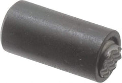 Fairlane - 10-32, 5/8" Thread Length, 5/16" Ball Diam, Serrated Ball Pad Surface, Alloy Steel, Black Oxide, Base, Swivel Action Gripper Assemblies - 1/2" Diam, 5/8" Deep Thread, 5/16" Contact Diam, 1-1/16" Overall Height, High Speed Steel Ball - Eagle Tool & Supply