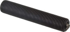 Fairlane - 3/8-24, 2" Thread Length, 3/16" Ball Diam, Serrated Ball Pad Surface, Alloy Steel, Black Oxide, Threaded, Swivel Action Gripper Assemblies - 5/32" Contact Diam, High Speed Steel Ball - Eagle Tool & Supply