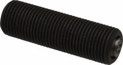 Fairlane - 5/8-18, 2" Thread Length, 3/8" Ball Diam, Serrated Ball Pad Surface, Alloy Steel, Black Oxide, Threaded, Swivel Action Gripper Assemblies - 5/16" Contact Diam, High Speed Steel Ball - Eagle Tool & Supply