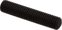 Fairlane - 5/8-11, 3" Thread Length, 3/8" Ball Diam, Serrated Ball Pad Surface, Alloy Steel, Black Oxide, Threaded, Swivel Action Gripper Assemblies - 5/16" Contact Diam, High Speed Steel Ball - Eagle Tool & Supply