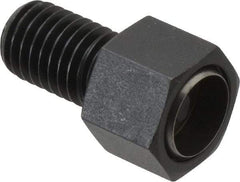Fairlane - 5/8-11, 1" Thread Length, 3/4" Ball Diam, Alloy Steel, Hex Head, Swivel Action Gripper Assemblies - 11/16" Head Height, 15/16" Hex, Stainless Steel Ball - Eagle Tool & Supply