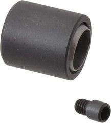 Fairlane - 5/16-24, 0.3500" Thread Length, 5/8" Ball Diam, Alloy Steel, Black Oxide, Base, Swivel Action Gripper Assemblies - 13/16" Diam, 11/32" Deep Thread, 7/8" Overall Height, Stainless Steel Ball - Eagle Tool & Supply