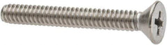 Value Collection - #10-24 UNC, 1-1/2" OAL Phillips Drive Machine Screw - Flat Head, Grade 316 Stainless Steel, Uncoated, Without Washer - Eagle Tool & Supply