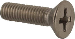Value Collection - #10-32 UNF, 3/4" OAL Phillips Drive Machine Screw - Flat Head, Grade 316 Stainless Steel, Uncoated, Without Washer - Eagle Tool & Supply