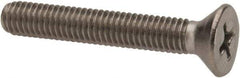 Value Collection - #10-32 UNF, 1-1/4" OAL Phillips Drive Machine Screw - Flat Head, Grade 316 Stainless Steel, Uncoated, Without Washer - Eagle Tool & Supply