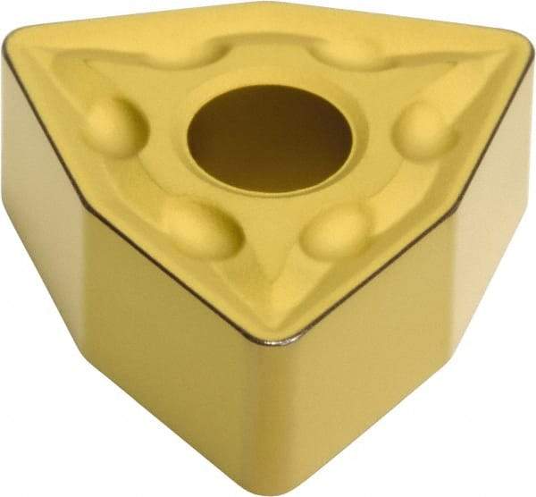 Sumitomo - WNMG333 EMU Grade AC700G Carbide Turning Insert - TiC Finish, 80° Trigon, 3/8" Inscr Circle, 3/16" Thick, 3/64" Corner Radius - Eagle Tool & Supply