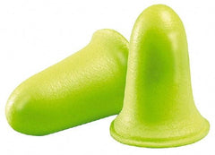 3M - Disposable, Uncorded, 33 dB, Taper Flare Earplugs - Neon Yellow, 200 Pairs - Eagle Tool & Supply