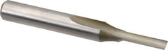 Onsrud - 1/8" Diam, 1/4" Shank Diam, 1/2" Length of Cut, 1 Flute Single Edge Straight Router Bit - 2" Overall Length, Right Hand Cut, High Speed Steel - Eagle Tool & Supply