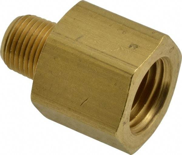 Eaton - 1/8 Male Thread x 1/4 Female Thread, Brass Industrial Pipe Adapter - MNPTF x FNPTF, 1,200 psi - Eagle Tool & Supply