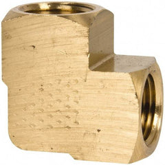 Eaton - 1/2 Female Thread, Brass Industrial Pipe 90° Female Elbow - FNPTF, 1,200 psi - Eagle Tool & Supply