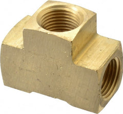 Eaton - 3/8 Female Thread, Brass Industrial Pipe Female Tee - Eagle Tool & Supply