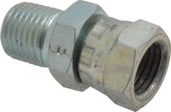 Eaton - 1/4-18 Male Thread x 1/4-18 Female Thread, Steel Industrial Pipe Adapter - MNPT x FNPSM, 2,500 psi - Eagle Tool & Supply