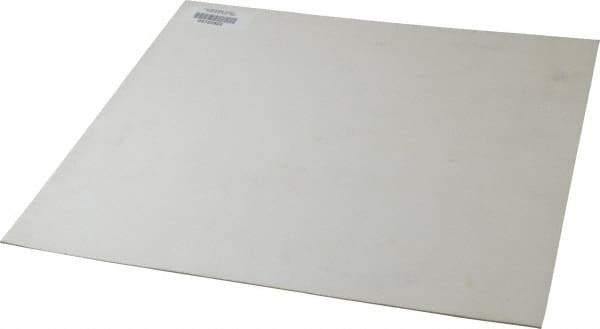 Made in USA - 12" Long, 12" Wide, 1/16" Thick, Silicone Rubber Foam Sheet - 50 to 60 Durometer, White, -20 to 500°F, 640 psi Tensile Strength, Plain Backing, Stock Length - Eagle Tool & Supply