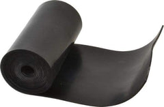 Made in USA - 1/16" Thick x 4" Wide x 5' Long Black Buna-N Rubber Roll - Stock Length, Plain Back, 50 Shore A Durometer, 2,500 psi Tensile Strength, -20°F to 170°F - Eagle Tool & Supply