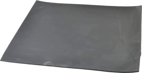Made in USA - 12" Long, 12" Wide, 1/8" Thick, Buna-N Rubber Foam Sheet - 45 to 55 Durometer, Black, -20 to 180°F, 2,500 psi Tensile Strength, Plain Backing, Stock Length - Eagle Tool & Supply