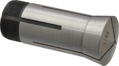 Interstate - 7/64 Inch 5C Round Collet - 3.28" Overall Length, 1.041-24 Internal Thread Size, Steel, 0.0005 Inch TIR - Exact Industrial Supply