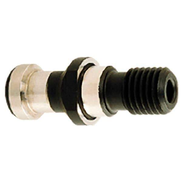 Iscar - CAT50 Taper, M24x3 Thread, 45° Angle Radius, Standard Retention Knob - 2.5787" OAL, 1.1457" Knob Diam, 1" from Knob to Flange, 0.315" Coolant Hole, Through Coolant - Exact Industrial Supply