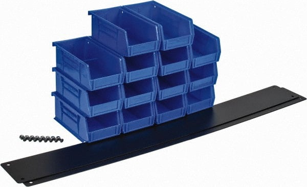 Big Bear Enterprises - 2 Organizer Racks and 14 Plastic Bins - Eagle Tool & Supply
