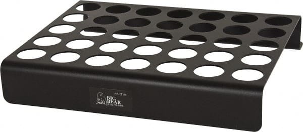 Big Bear Enterprises - 35 Hole NC/CNC Collet Storage Rack - Eagle Tool & Supply