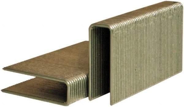 Stanley Bostitch - 1-1/2" Long x 1/2" Wide, 15.5 Gauge Crowned Construction Staple - Grade S4 Steel, Chisel Point - Eagle Tool & Supply