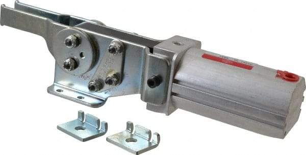De-Sta-Co - 390 Lb Inner Hold Capacity, Horiz Mount, Air Power Hold-Down Toggle Clamp - 1/8 NPT Port, 145 Max psi, 90° Bar Opening, 39.62mm Height Under Bar - Eagle Tool & Supply