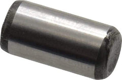 Value Collection - 1/4" Diam x 1/2" Pin Length Alloy Steel Oversized Dowel Pin - C 50-58 Hardness, 12,800 Lb Breaking Strength, 1 Beveled & 1 Rounded End - Eagle Tool & Supply