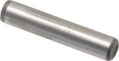 Value Collection - 1/4" Diam x 1-1/4" Pin Length Alloy Steel Oversized Dowel Pin - C 50-58 Hardness, 12,800 Lb Breaking Strength, 1 Beveled & 1 Rounded End - Eagle Tool & Supply