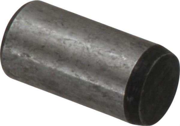 Value Collection - 3/8" Diam x 3/4" Pin Length Alloy Steel Oversized Dowel Pin - C 50-58 Hardness, 28,700 Lb Breaking Strength, 1 Beveled & 1 Rounded End - Eagle Tool & Supply