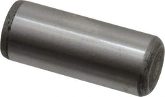 Value Collection - 1/2" Diam x 1-1/4" Pin Length Alloy Steel Oversized Dowel Pin - C 50-58 Hardness, 51,000 Lb Breaking Strength, 1 Beveled & 1 Rounded End - Eagle Tool & Supply