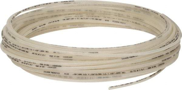 Coilhose Pneumatics - 3/32" ID x 5/32" OD, 100' Long, Nylon Tube - Natural, 275 Max psi, -60 to 200°F - Eagle Tool & Supply