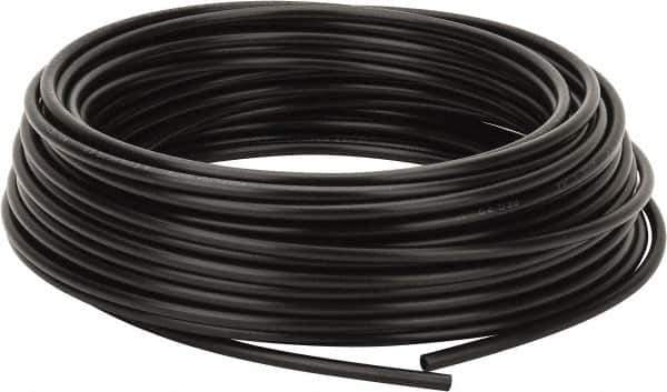 Coilhose Pneumatics - 0.17" ID x 1/4" OD, 100' Long, Polyethylene Tube - Black, 173 Max psi, -60 to 200°F - Eagle Tool & Supply