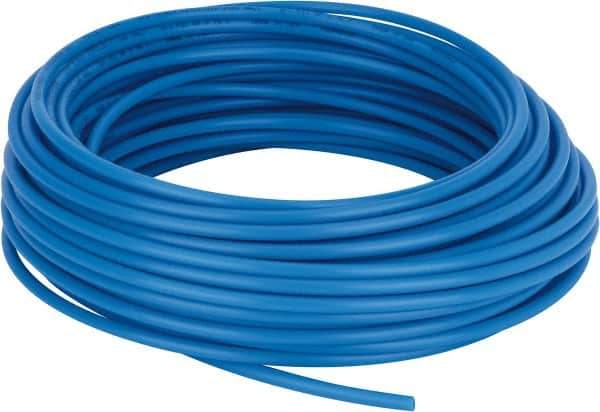 Coilhose Pneumatics - 0.17" ID x 1/4" OD, 100' Long, Polyethylene Tube - Blue, 173 Max psi, -60 to 200°F - Eagle Tool & Supply