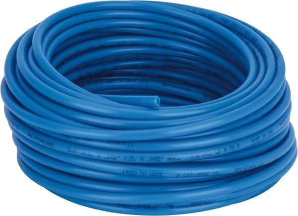 Coilhose Pneumatics - 1/4" ID x 3/8" OD, 100' Long, Polyethylene Tube - Blue, 192 Max psi, -60 to 200°F - Eagle Tool & Supply