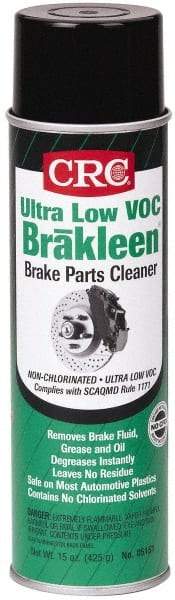 CRC - Ultra Low-VOC Brake Parts Cleaner - 20 Ounce Aerosol Can - Eagle Tool & Supply