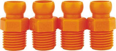 Loc-Line - 4 Piece, 1/4" Hose ID, Male to Female Coolant Hose Connector - 1/4" NPT, For Loc-Line Modular Hose Systems - Eagle Tool & Supply