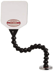 Cedarberg - Polycarbonate Flat Base & Shield - 6" Wide x 6" Long x 1/8" Thick, 12" Arm Reach, Magnetic Base, For General Purpose Use - Eagle Tool & Supply