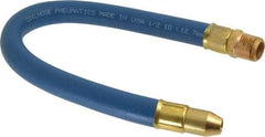 Coilhose Pneumatics - 18" Hose Length, 1/2" Nozzle Diam, 1/2" Hose ID, Coolant Hose - 1/2" NPT For Mist Coolant Systems - Eagle Tool & Supply