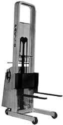 Presto Lifts - 1,000 Lb Capacity, 52" Lift Height, Battery Operated Lift - 5-1/4" Lowered Height, 15" Load Center, 25" Fork Length, 27" Overall Width - Eagle Tool & Supply