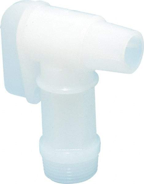 Made in USA - 3/4" NPT Polyethylene Rigid Drum Faucet - No Arrester, Manual Closing - Eagle Tool & Supply