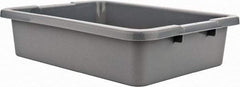 Rubbermaid - 4.6 Gal, Gray Polyethylene Tote Container - Nesting, 20" Long x 15" Wide x 5" High - Eagle Tool & Supply