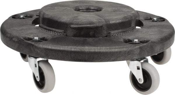 Rubbermaid - Round Polyethylene Twist-On Trash Can Dolly - Compatible with 20, 32, 44 & 55 Gal Containers, Compatible with Brute 2620, 2632, 2643, 2655 - Eagle Tool & Supply